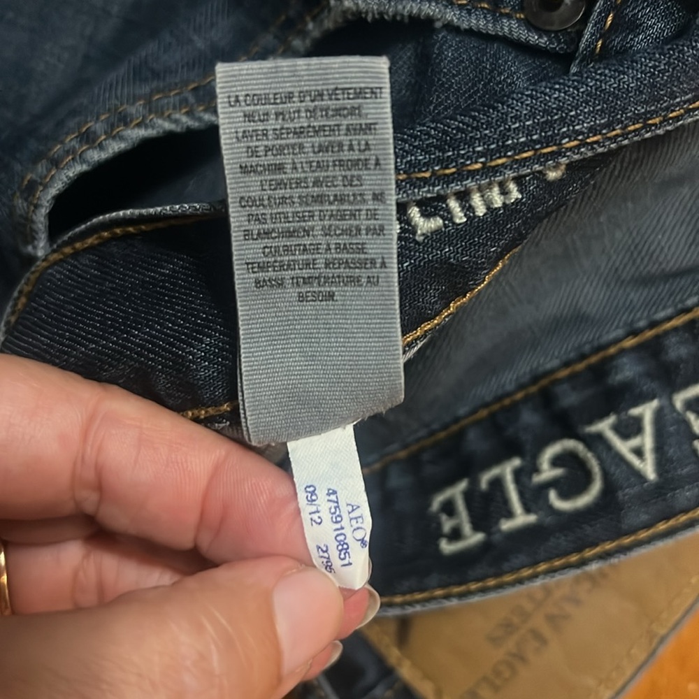 American Eagle Outfitters Y2K Men’s Blue Slim Straight Jeans Size 31 / 32 Casual - Picture 12 of 12
